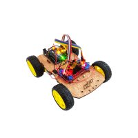 Optimus 4WD wooden robot car DIY kit
