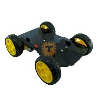 Optimus bare 4WD robot chassis black